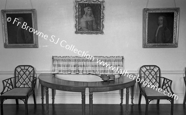 MOUNT CONGREVE  DRINKING TABLE IN WHITE GALLERY